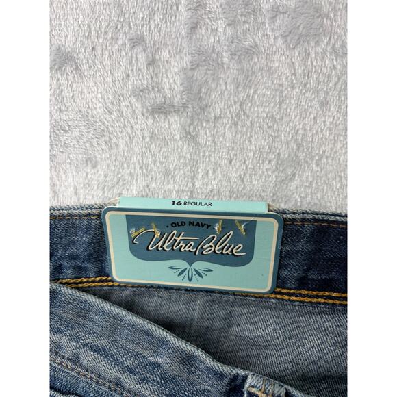 Old Navy Ultra Blue “The Diva” Relaxed Skinny Jeans – NWT – Size 16 Regular - Picture 5 of 7
